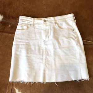 Whte Jean skirt